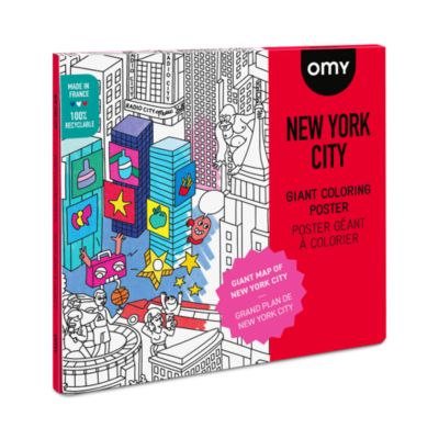 New York City Coloring Poster