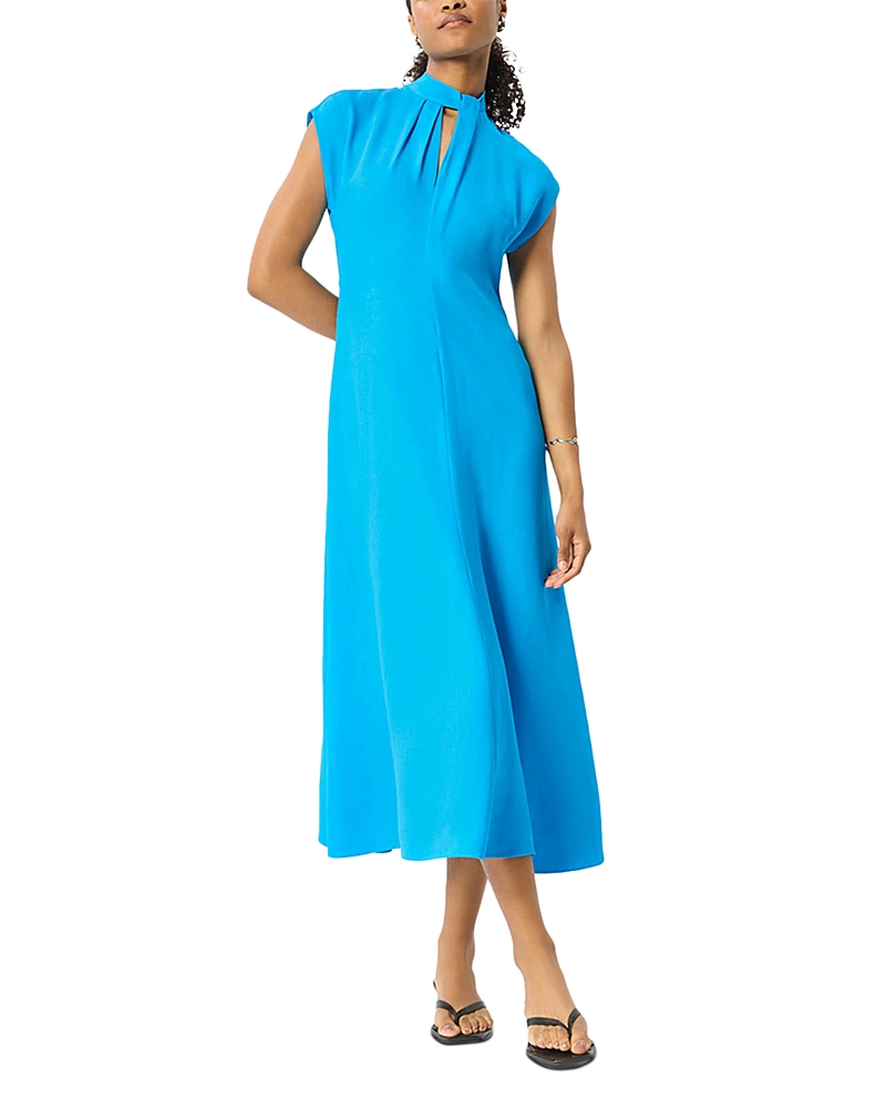 Whistles Twist Neck Midi Dress