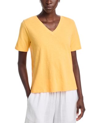 Eileen Fisher V Neck Short Sleeve Tee