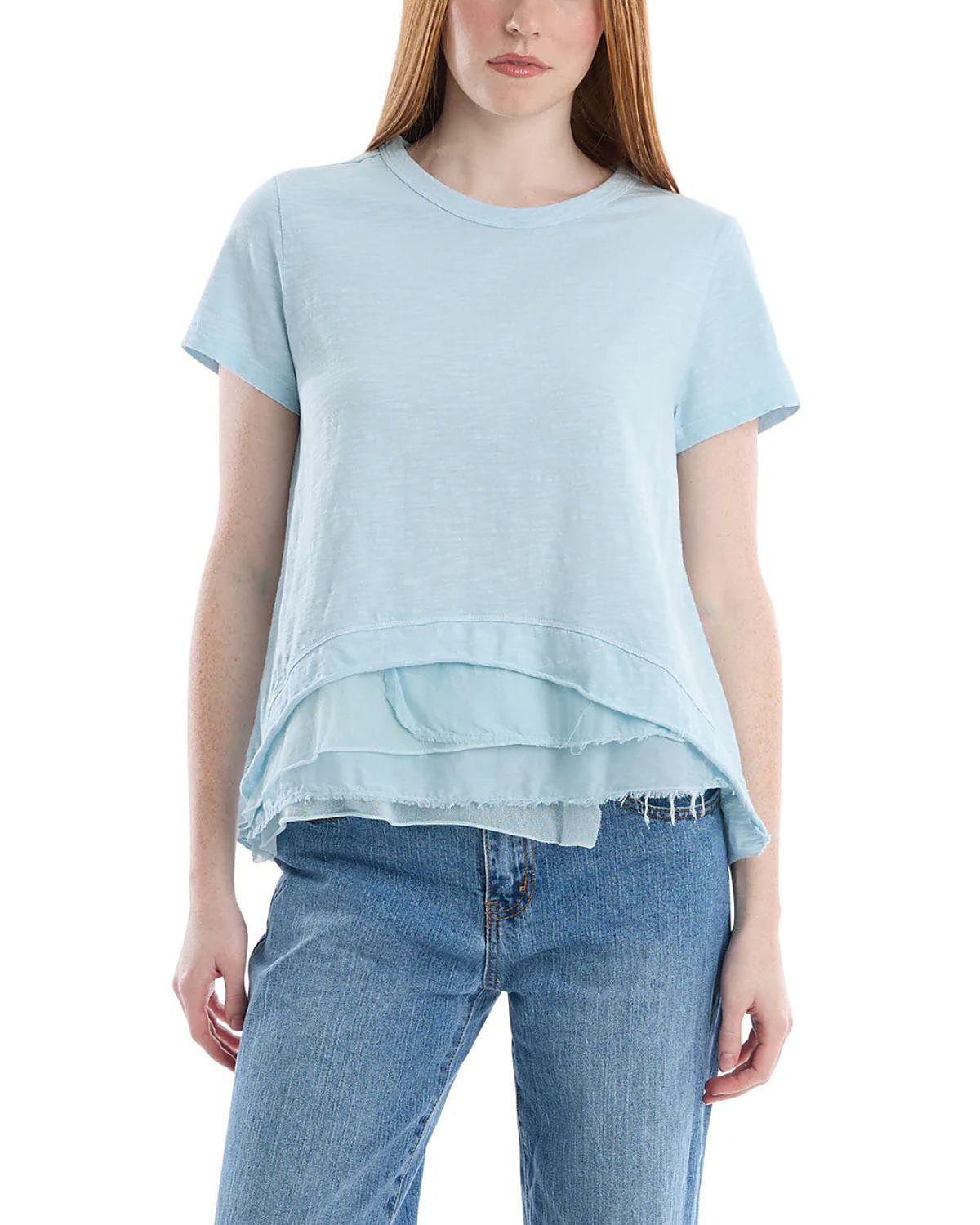 Wilt Boxy Mixed Media Hem Tee