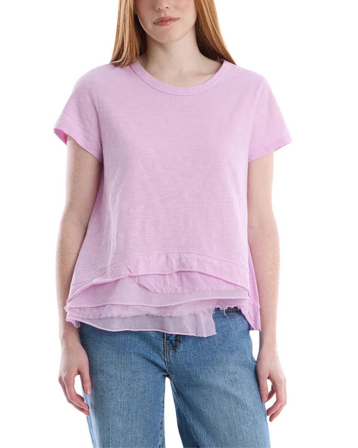 Wilt Boxy Mixed Media Hem Tee