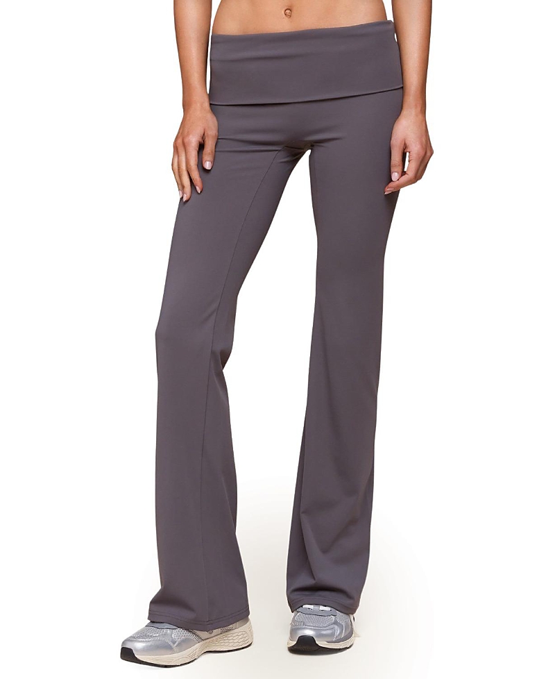 Edikted Oriane Foldover Flared Leggings