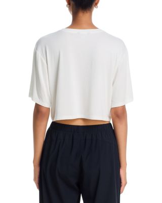 Djuna Oversized Crop Jersey Tee - thumbnail 3