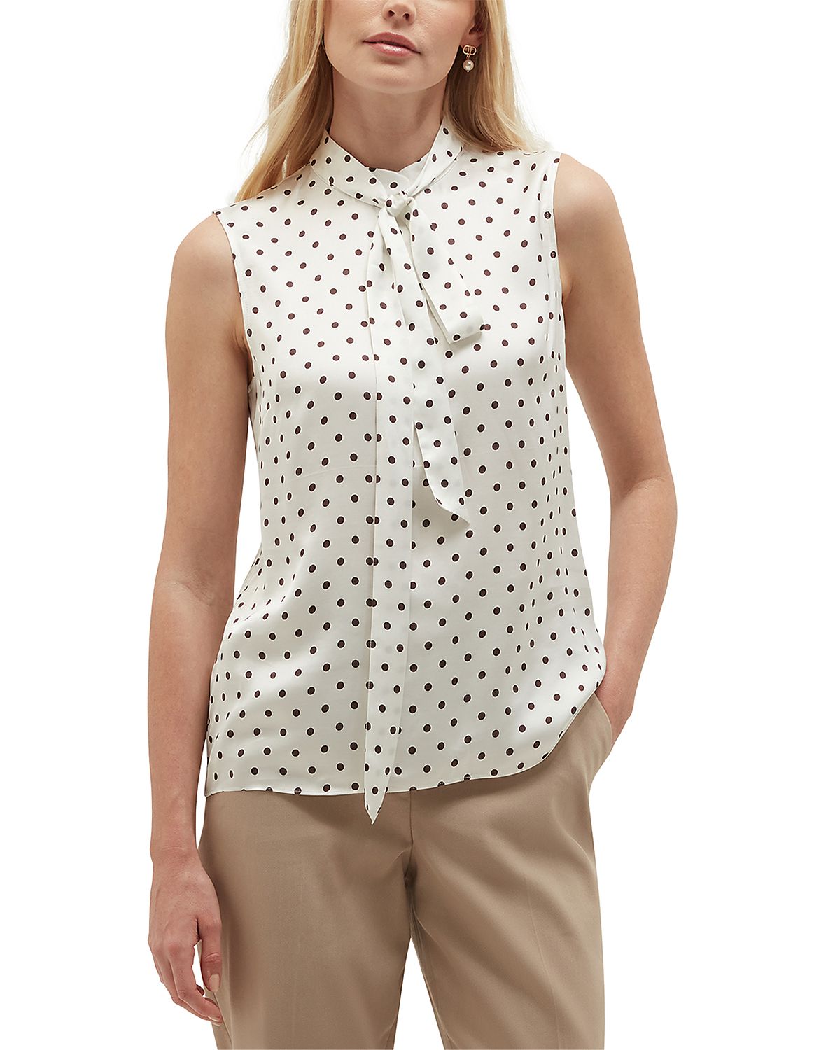 Hobbs London Natasha Tie Neck Top