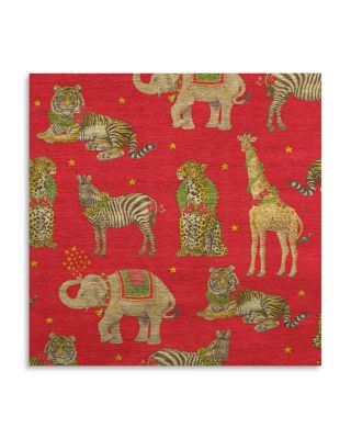 Wild Christmas Red Foil Embossed Wrapping Paper