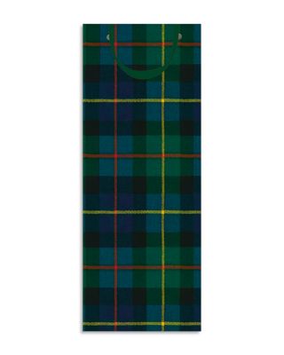 William Tartan Blue Wine Gift Bag