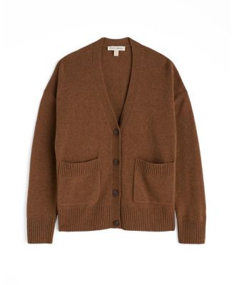 Senara Merino-Blend Button-Up Cardigan