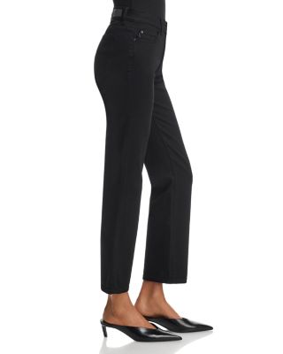 Mara Straight Mid Rise Instasculpt™ Ankle Jeans in Black - thumbnail 4