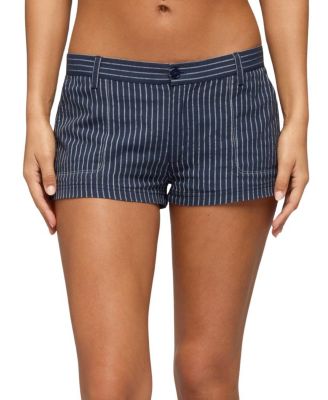  Lina Pinstripe Shorts