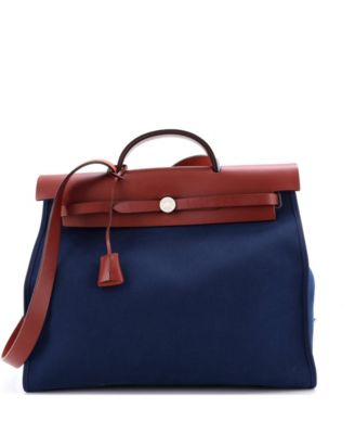 39 Herbag Zip Leather and Toile