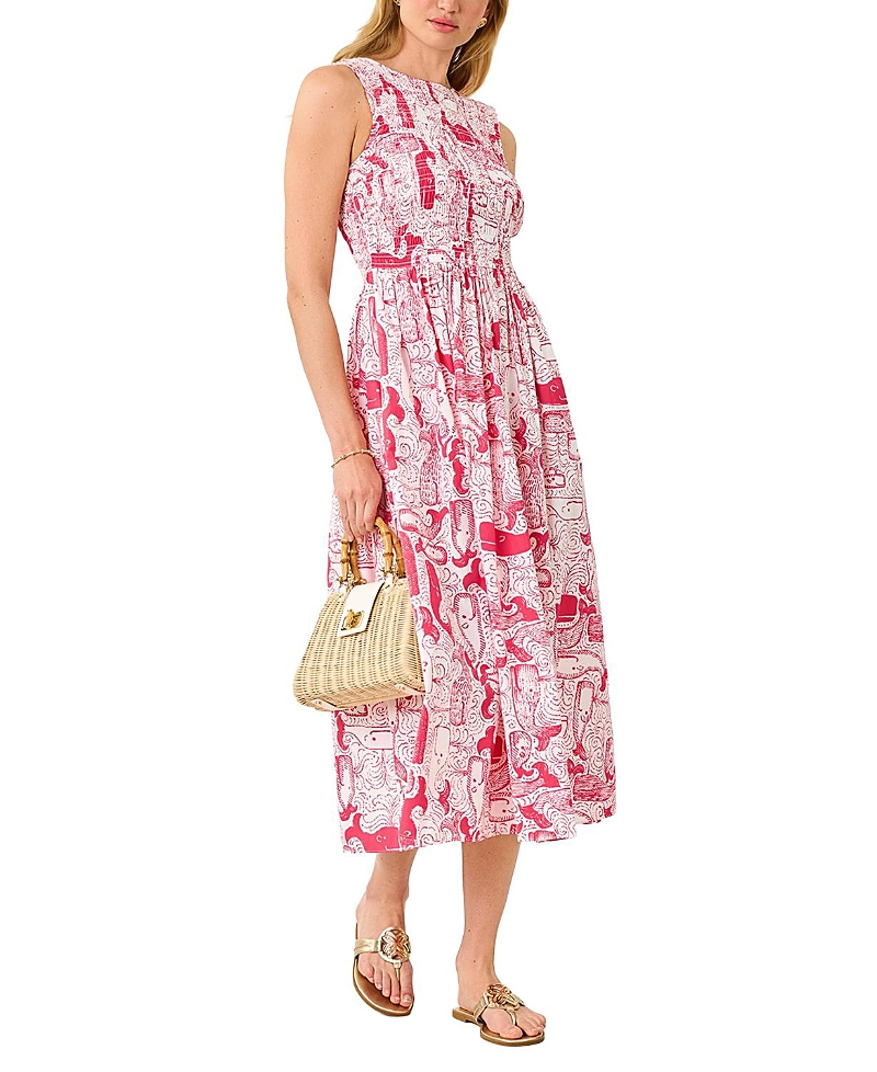 Lilly Pulitzer Daisey Smocked Midi Dress