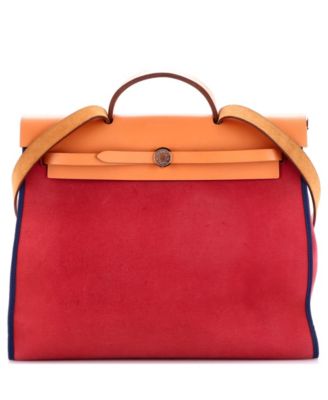 39 Herbag Zip Leather and Toile