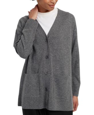 Women's Wool-Cashmere Long Cardigan