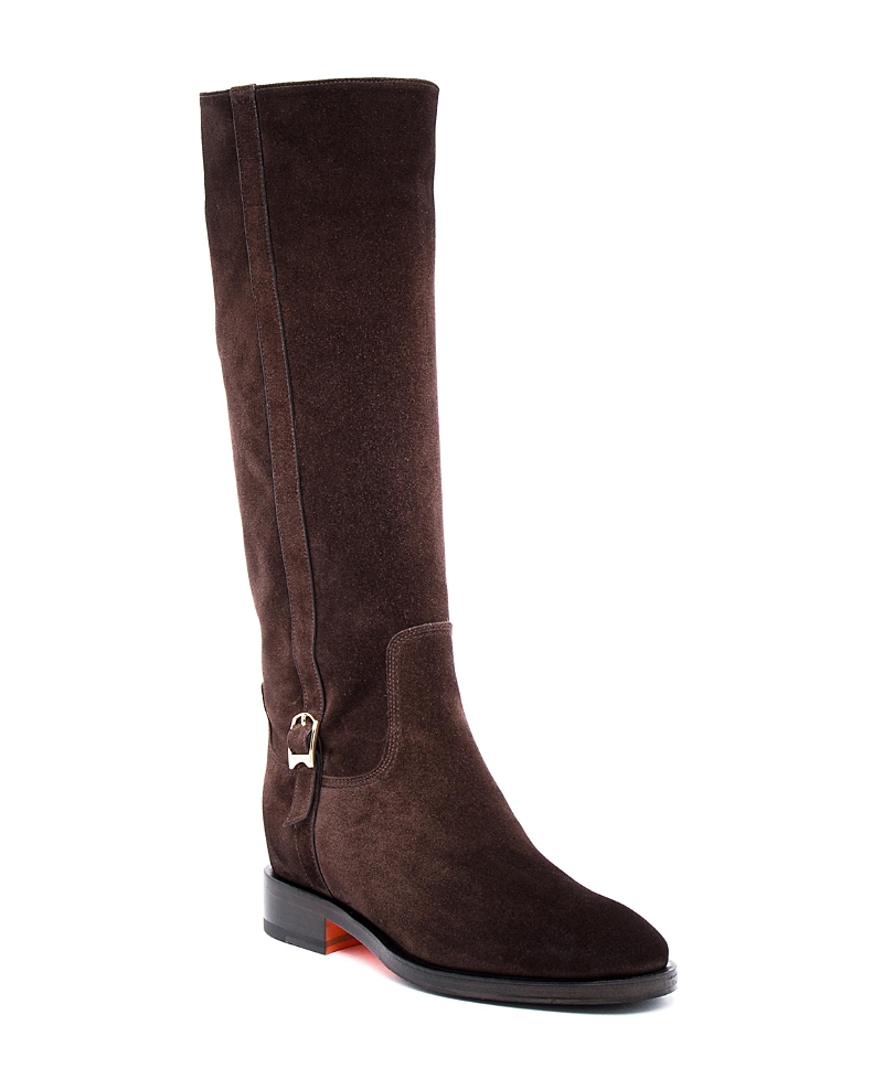 Santoni Women's Suede Riding Boot