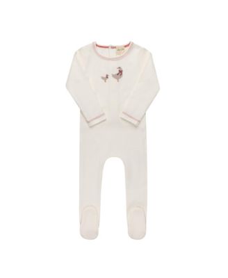 Unisex Cross Stitch Duckling Collection Footie - Baby