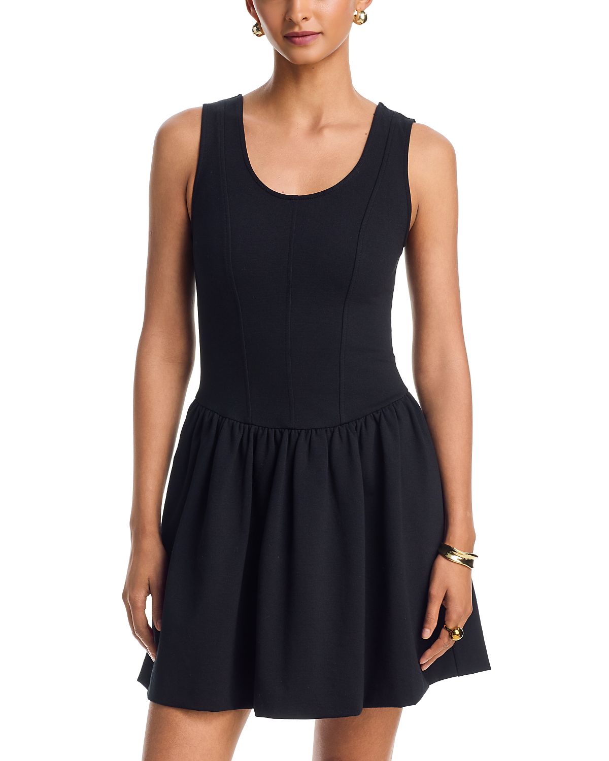 Aqua Ponte Knit Mini Dress - Exclusive
