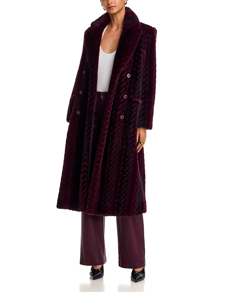 L'Agence Icelyn Double Breasted Long Coat