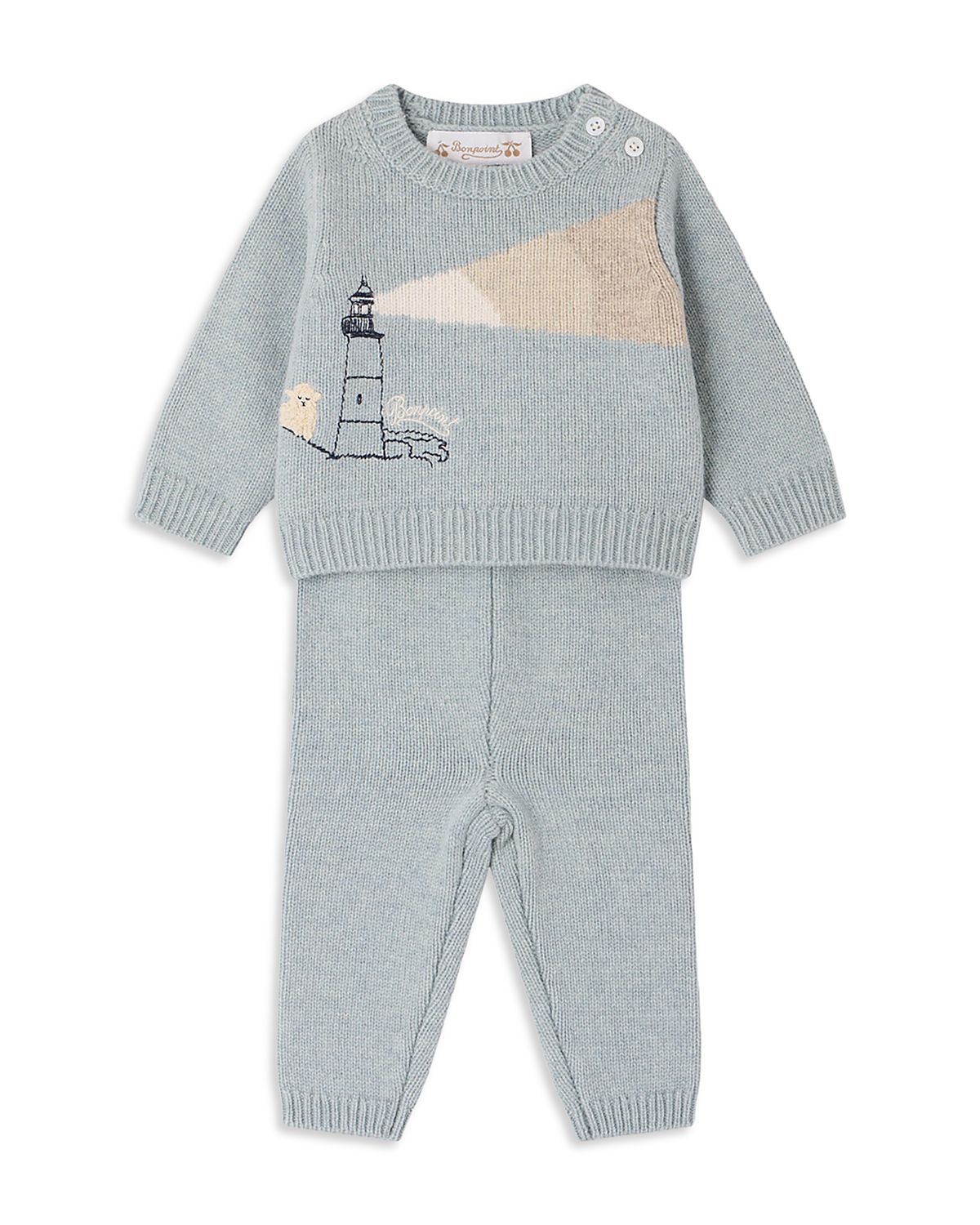 Bonpoint Boys' Leandre Wool Top & Pants Set - Baby