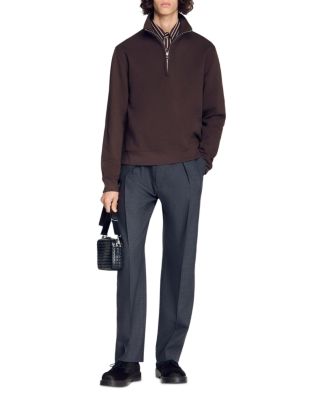 Cotton Half-Zip Sweater