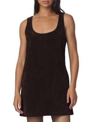 The Scoop Neck Faux Leather Dress