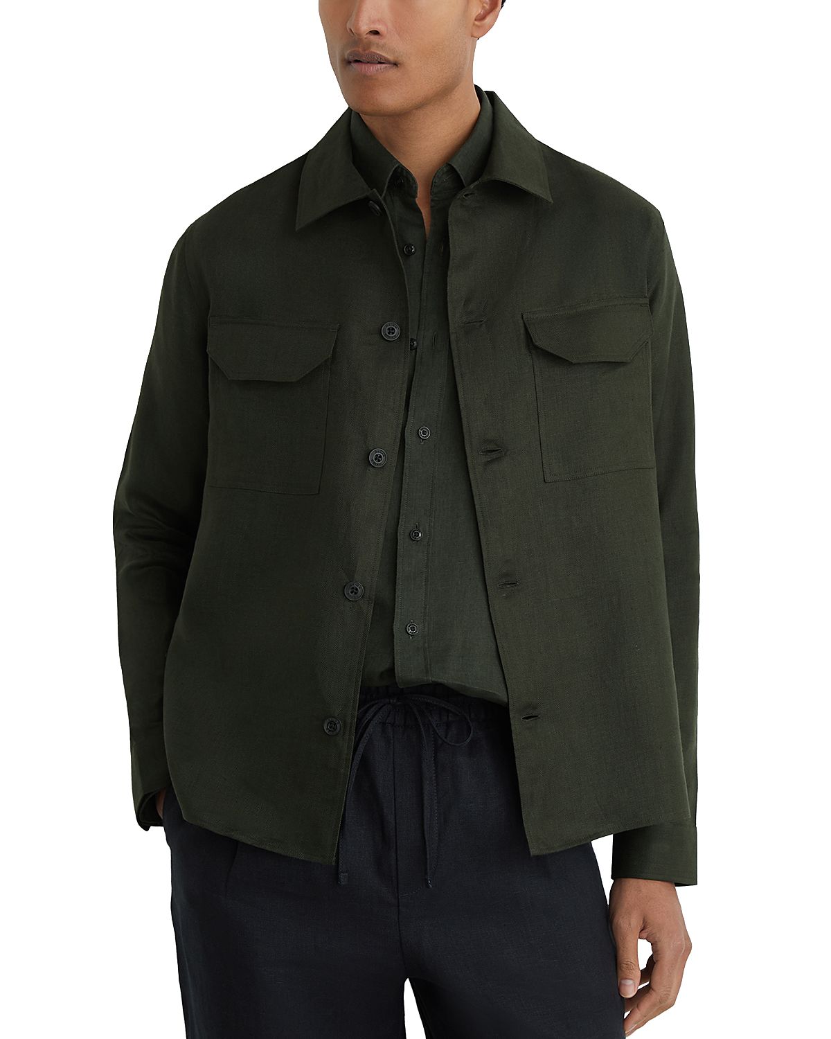 Reiss Polasio Herringbone Stripe Shirt