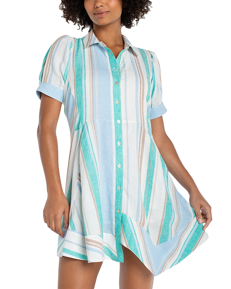 Liverpool Los Angeles Raglan Asymmetric Woven Shirt Dress