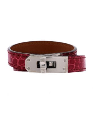 Kelly Double Tour Bracelet Shiny Alligator