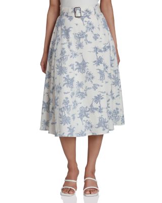 Belted Midi Skirt