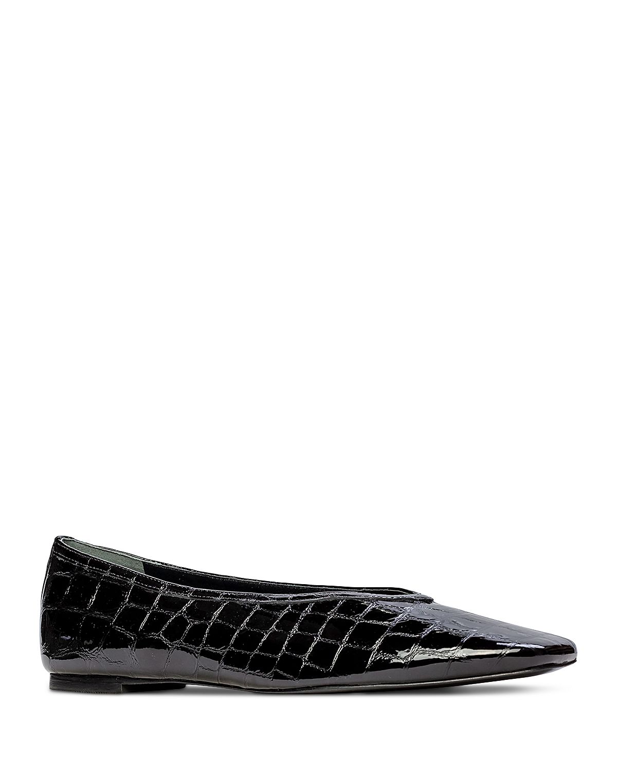 Black Suede Studio Women's Snip Toe Ballet Flats