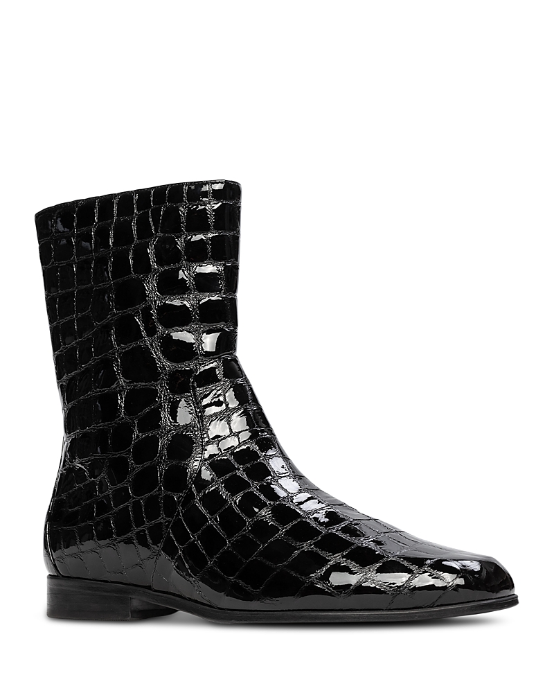 Black Suede Studio Women's Snip Toe Classic Paddock Boots