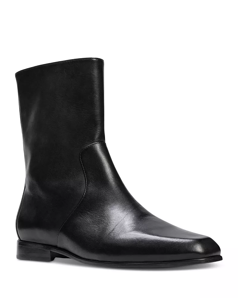 Black Suede Studio Women's Snip Toe Classic Paddock Boots