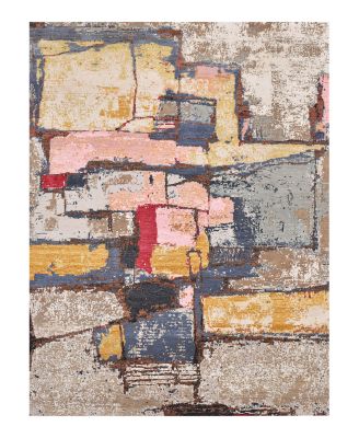 Bokara Rug Co Canvas Art W/ Silk Jc 710 Area Rug, 10'1" x 14'1"