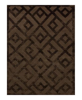 Bokara Rug Co Tibetan Wool Silk Laced Diamond Area Rug, 9' x 12'1"