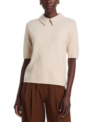 Faux Suede Collar Top