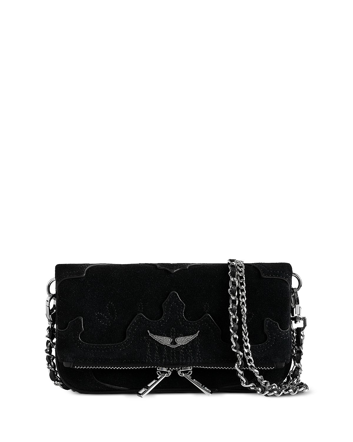 Zadig & Voltaire Rock Mini Suede Clutch
