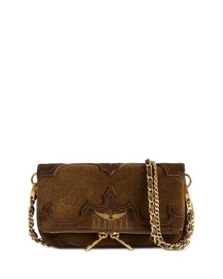 Zadig & Voltaire Rock Mini Suede Clutch