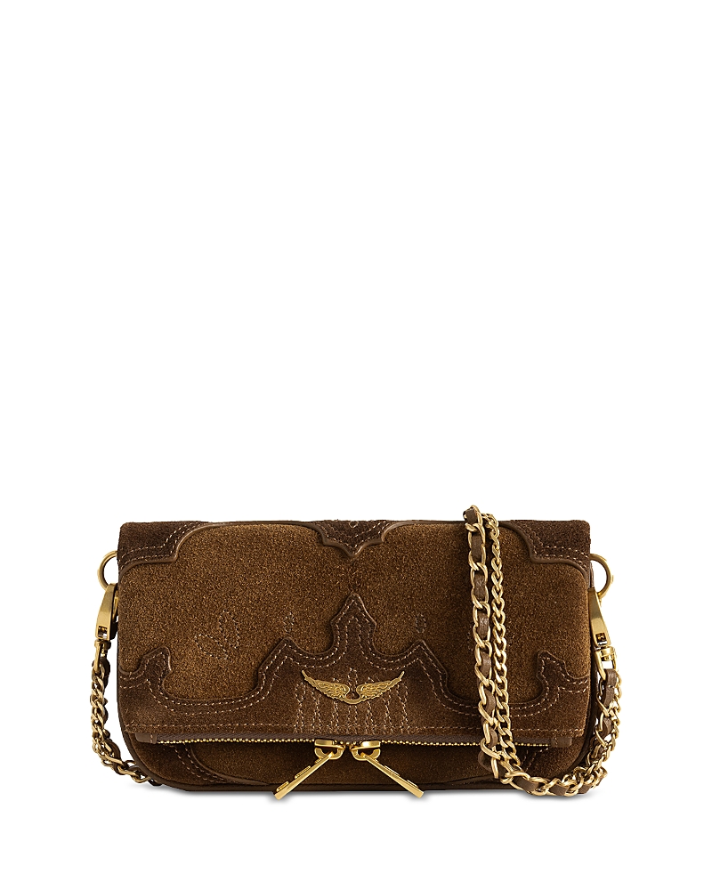 Zadig & Voltaire Rock Mini Suede Clutch