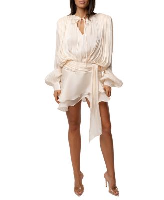 Pure Glow Draped Mini Dress