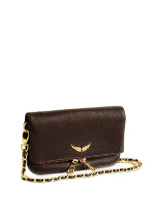 Rock Mini Grained Leather Crossbody