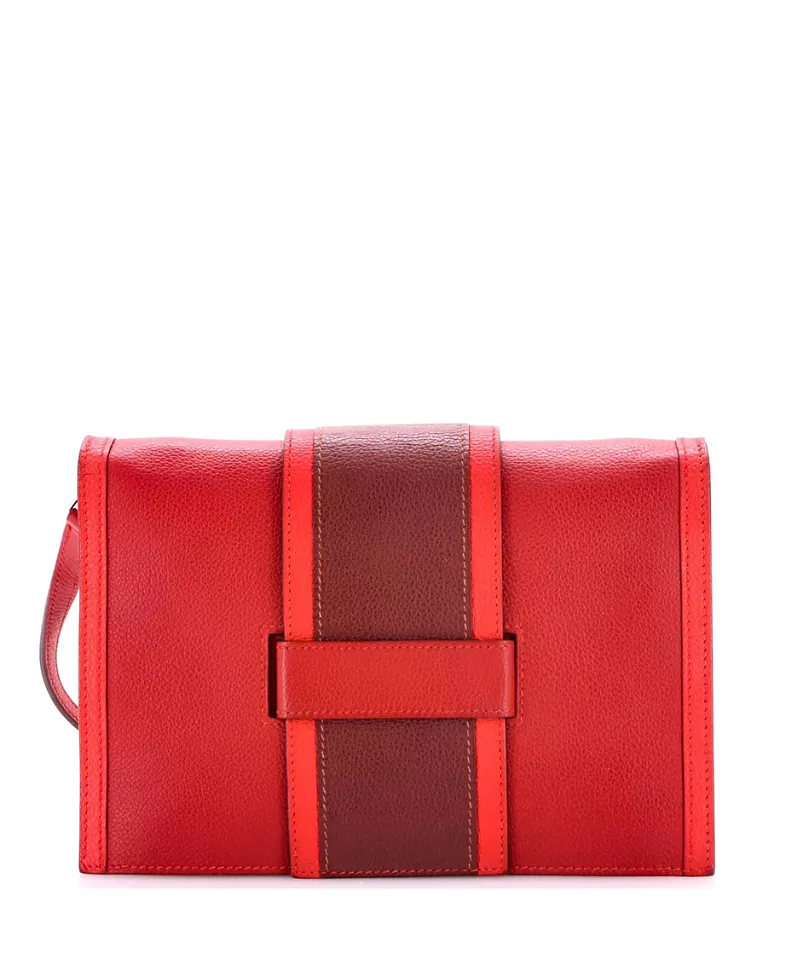 Pre-Owned HERMES H Passant Clutch Shoulder Bag Evercolor