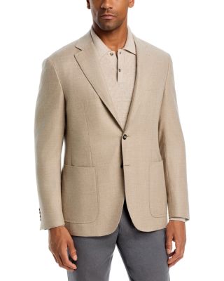 Kei Solid Twill Trim Fit Sport Coat