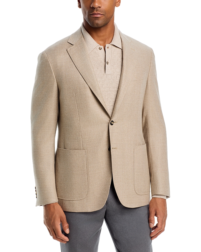 Canali Kei Solid Twill Trim Fit Sport Coat