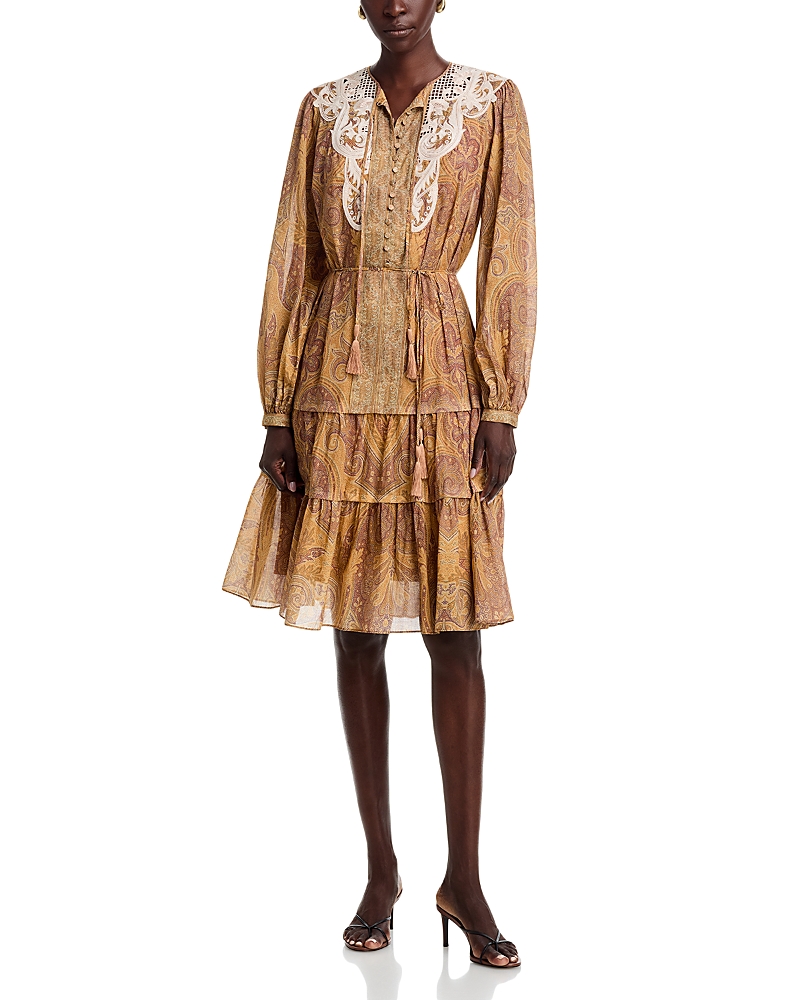 Kobi Halperin Gray Tiered Dress