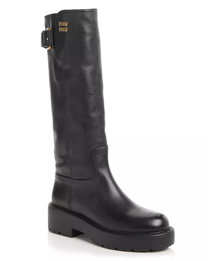 Miu Miu Women's Tall Leather Boots