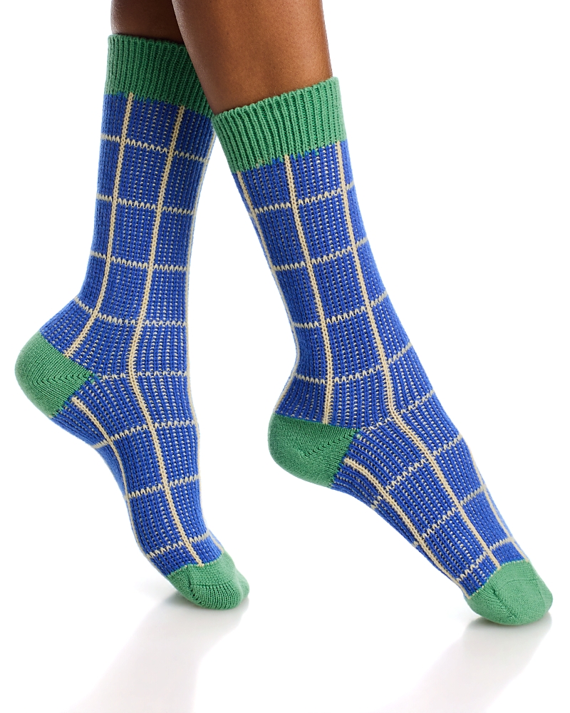 Guest In Residence The Checker Soft Cashmere Socks