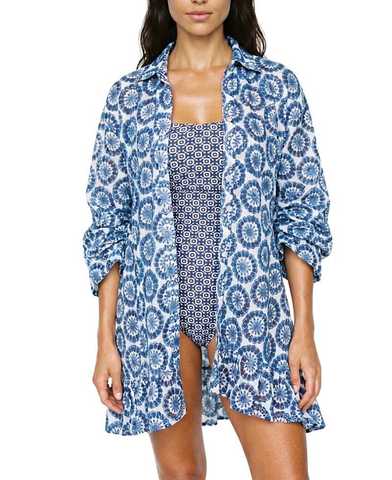 Hermoza Betty Flounce Sleeve Dress Cover-up