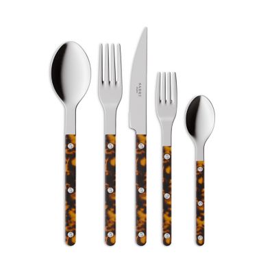 Bistrot 5 Piece Flatware Set - Faux Tortoise