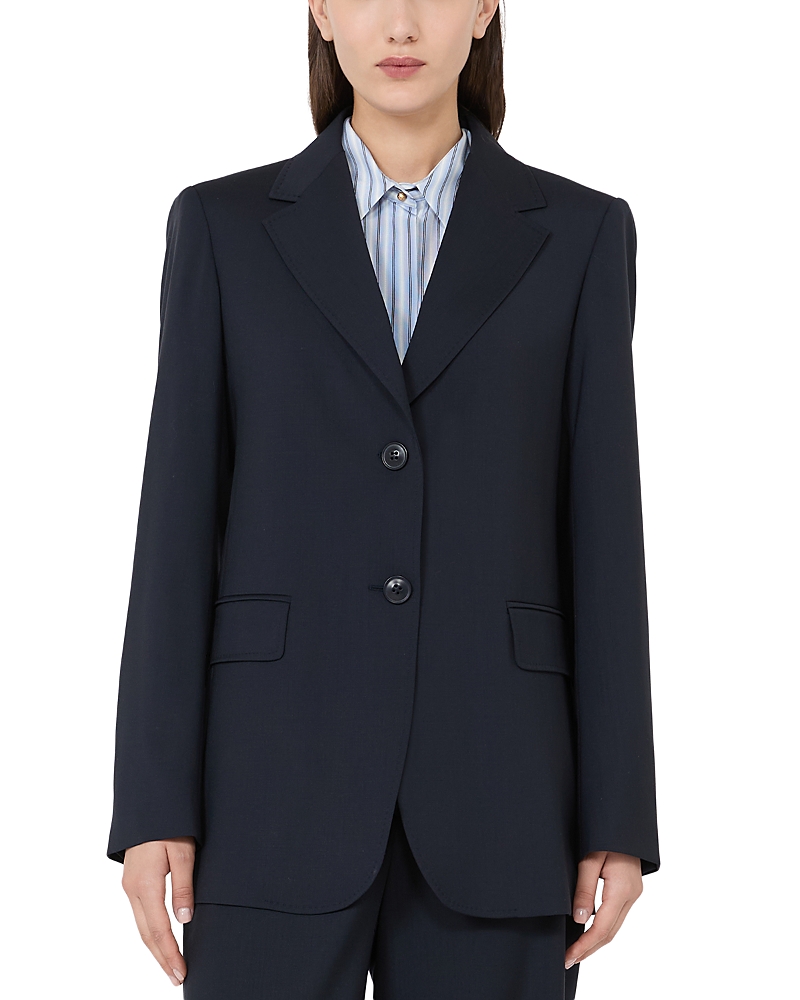 Max Mara Studio Mstassenzi Wool Blazer