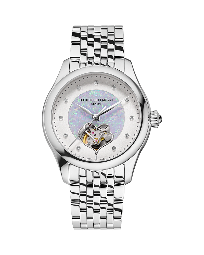 Frederique Constant Double Heartbeat Automatic Diamond Watch, 36mm