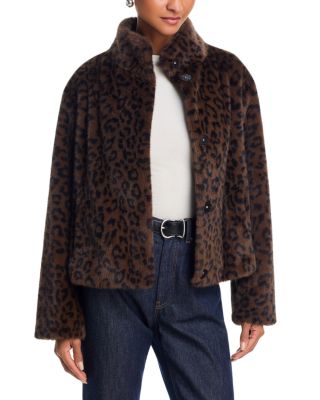 Faux Fur Snap Front Jacket - thumbnail 9